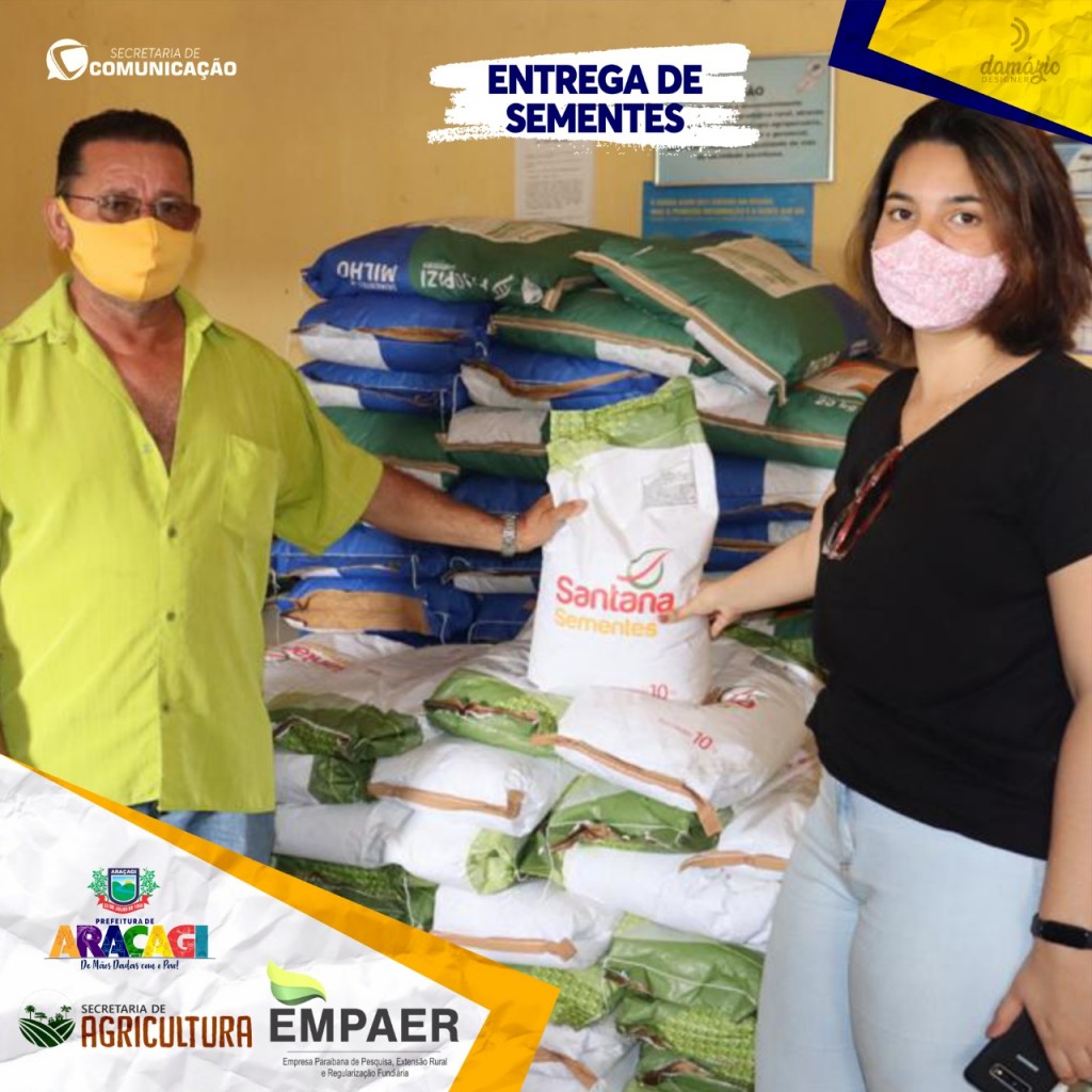 Prefeitura Municipal de Araçagi distribuiu sementes em parceria com a EMPAER