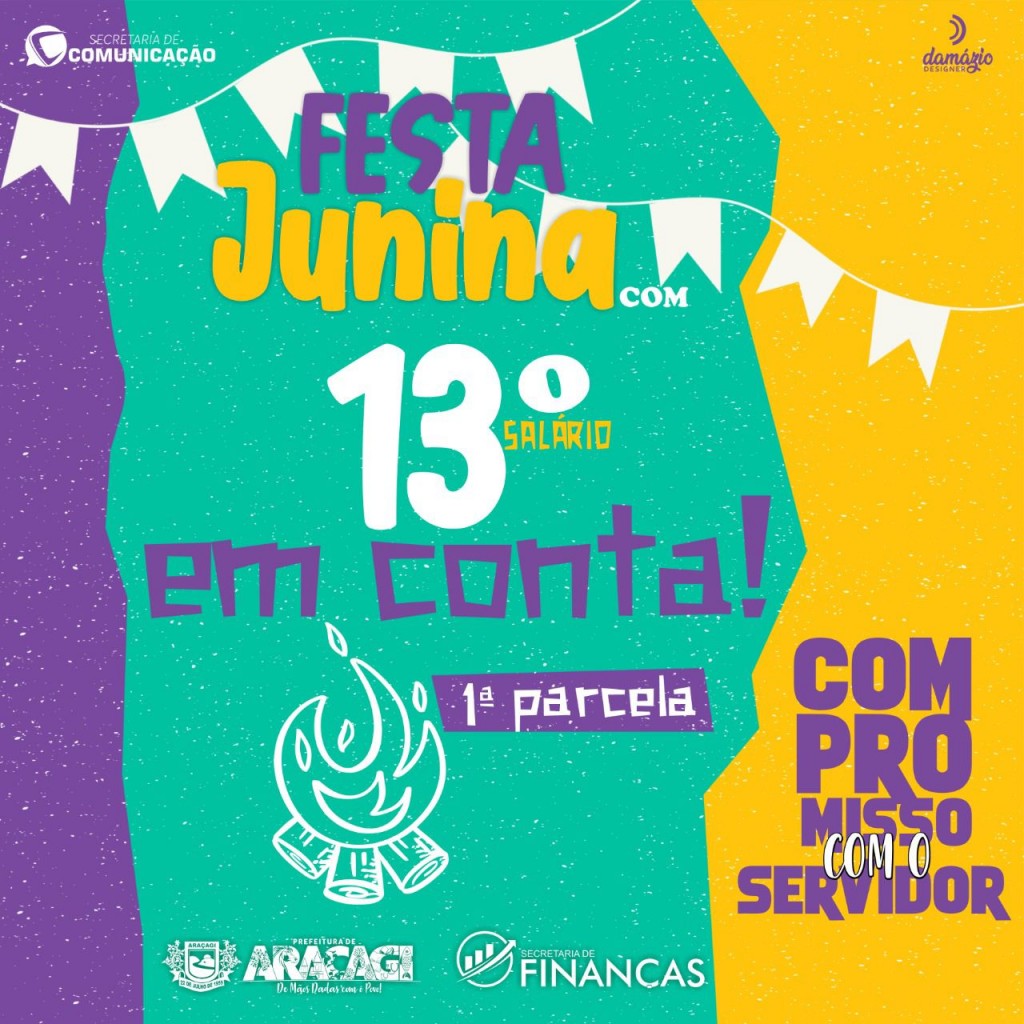 Prefeitura paga 1º Parcela do 13º Terceiro nesta segunda-feira (13)